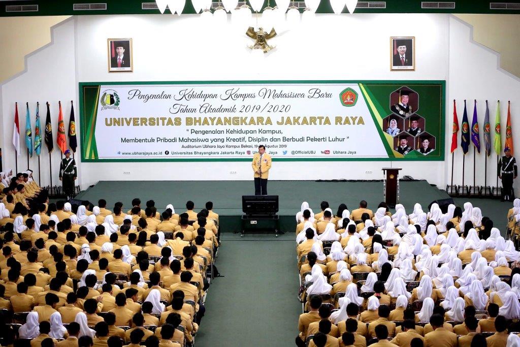 PKKMB Ubhara Jaya 2019, Rektor Dorong Mahasiswa Lebih